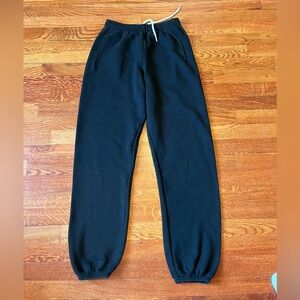 Aerie Offline oversized Classic Black Drawstring Sweatpants